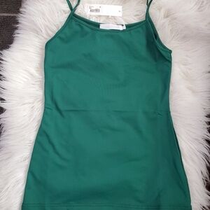 Anne Fontaine Brand New In Plastic Marta Style Tank In Evergreen Womens Size 10